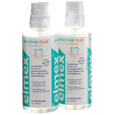 elmex SENSITIVE eau dentaire duo 2 x 400ml