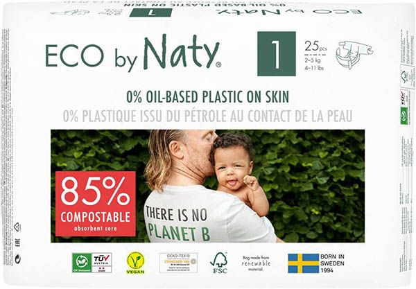 Couche NATY New Born Nr1 2-5kg 25 pièces