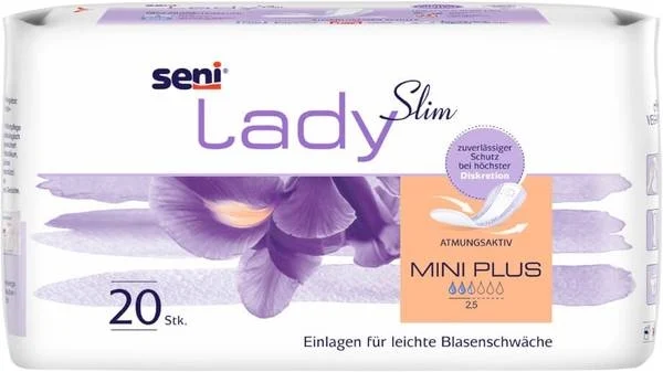 Seni Lady Slim Mini Plus, serviette hygiénique 20 pièces