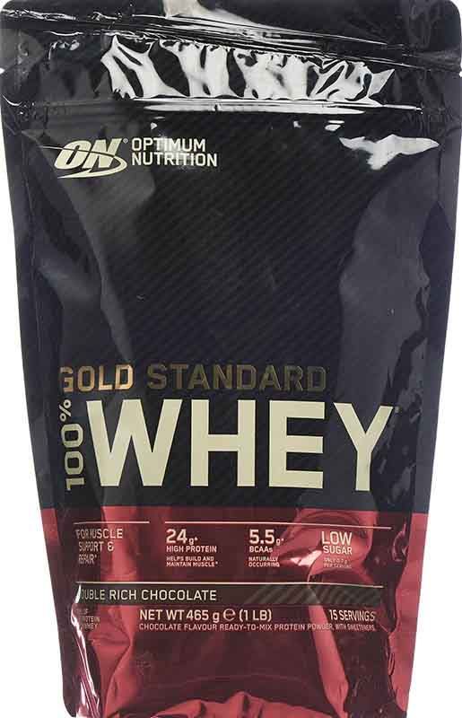 OPTIMUM 100% Whey Gold Standard Chocolate Double Rich Btl 450g