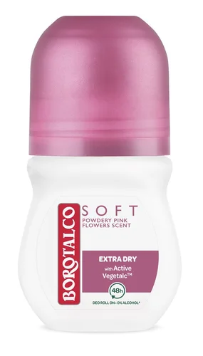 Borotalco Déodorant à bille Pink Soft 50ml