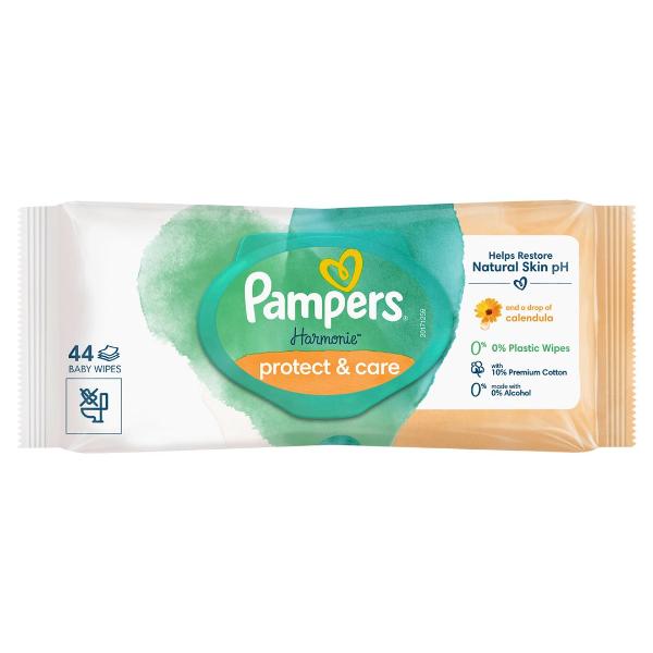 Pampers Lingettes humides Harmonie Calendula 44 pièces