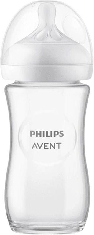 Philips AVENT Nat Resp Biberon en verre 240ml 1M+