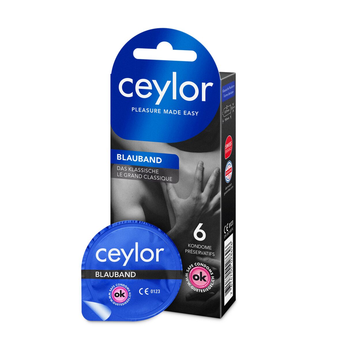 ceylor® Préservatif à bande bleue avec réservoir 6 pièces ceylor® Préservatif à bande bleue avec réservoir 6 pièces