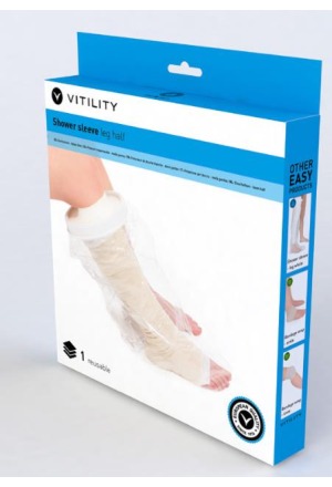 Housse de douche Vitility demi-jambe Housse de douche Vitility demi-jambe