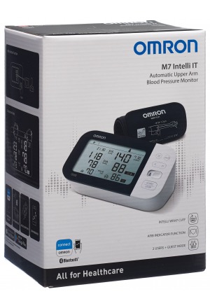 Tensiomètre à bras Omron M7 Intelli IT avec application Omron Connect Tensiomètre à bras Omron M7 Intelli IT avec application Omron Connect