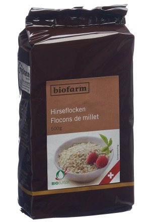 Biofarm Flocons de millet suisses Bourgeon 500g