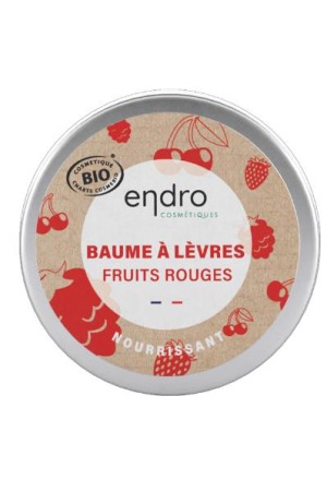 ENDRO Baume à lèvres nat baies rouges verre 15ml