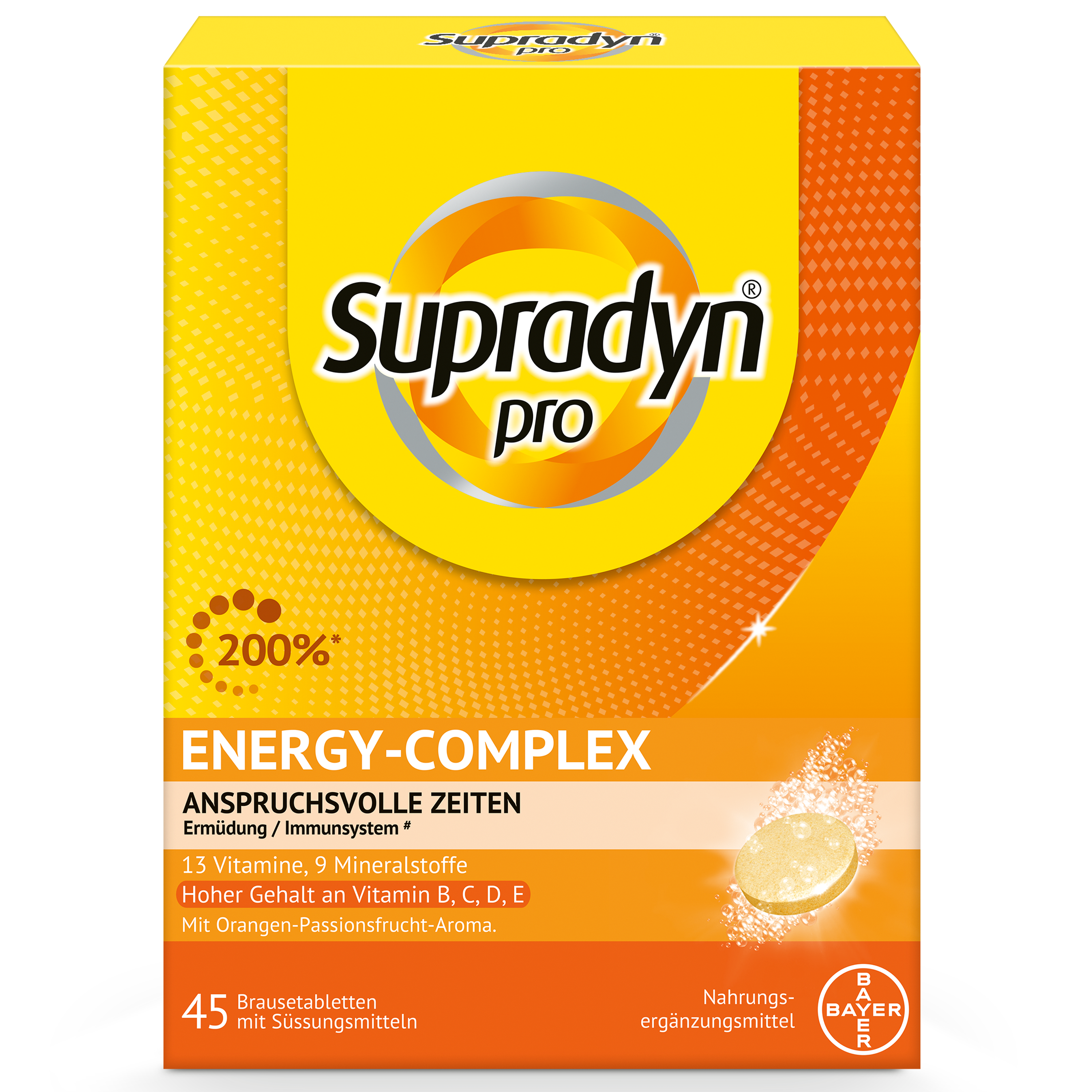 Supradyn® pro energy-complex Comprimé effervescent 45 pièces