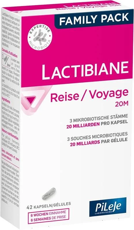 LACTIBIANE Voyage Family Pack gélules 42 pièces LACTIBIANE Voyage Family Pack gélules 42 pièces