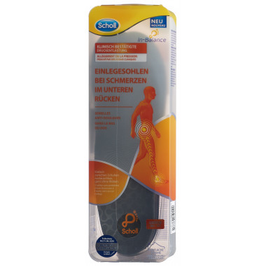 Scholl In-Balance Semelle intérieure 40-42 pour douleurs dans le bas du dos 2 pièces Scholl In-Balance Semelle intérieure 40-42 pour douleurs dans le bas du dos 2 pièces