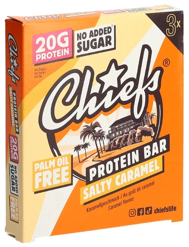 CHIEFS Protein Bar Salty Caramel 3 x 55 g