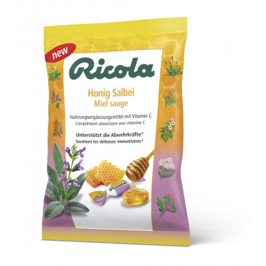 Ricola Miel de sauge avec sucre 75g