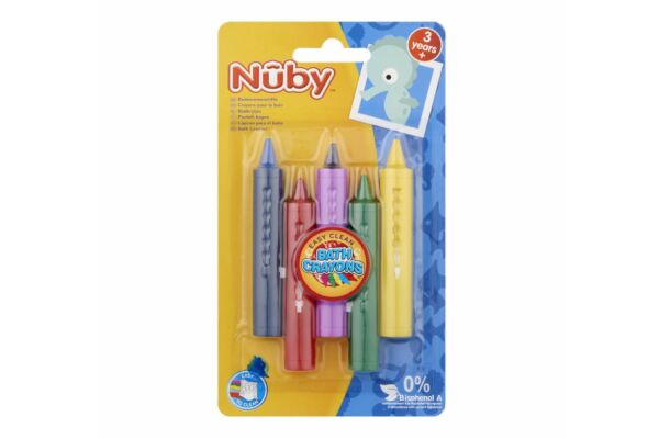 Crayons de bain Nuby facilement effaçables