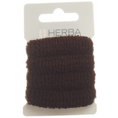 Herba attache-cheveux 4cm frotté brun 4 pièces