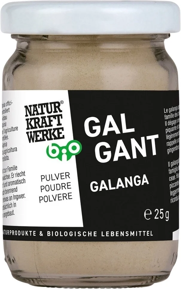 NaturKraftWerke Poudre de galanga bio certifiée kbA 25 g