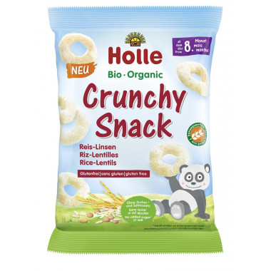 Holle Bio-Crunchy Snack Riz Lentilles 25g Holle Bio-Crunchy Snack Riz Lentilles 25g