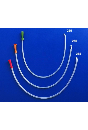 Qualimed Cathéter d'aspiration CH14 60cm courbé stérile 100 pièces