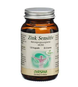 CHRISANA Zinc Sensitif Gélules Verre 120 pièces CHRISANA Zinc Sensitif Gélules Verre 120 pièces