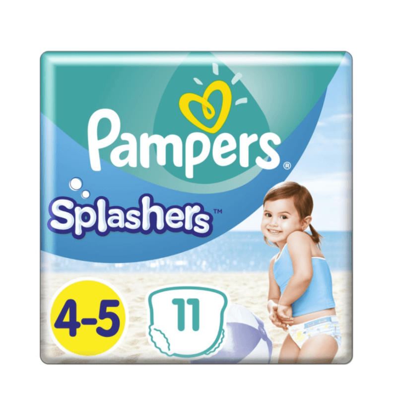 Pampers Splashers Gr4-5 Pack de portage 11 pièces