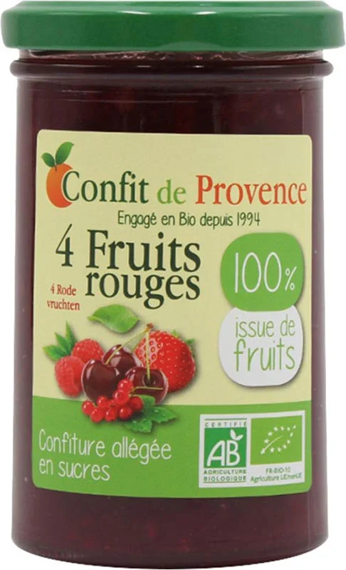 CONFIT PROVENCE Pâte à tartiner aux fruits sans sucre 290g