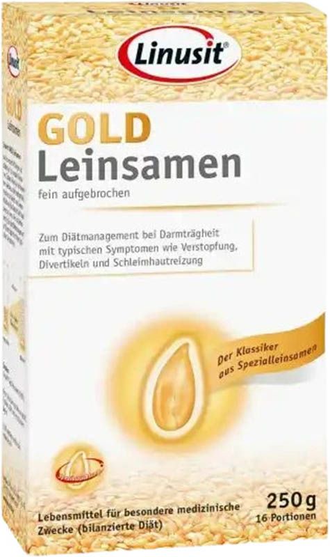 LINUSIT Gold graines de lin carton 250g LINUSIT Gold graines de lin carton 250g
