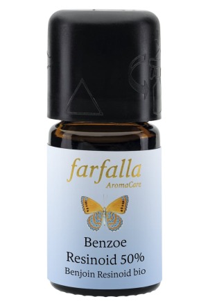 FARFALLA benjoin résinoïde siamois 50% huile essentielle/huile essentielle bio 5ml FARFALLA benjoin résinoïde siamois 50% huile essentielle/huile essentielle bio 5ml