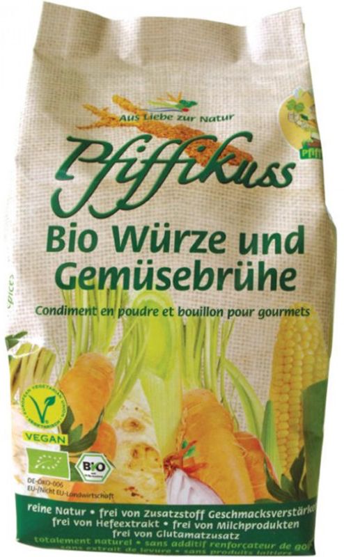 PFIFFIKUSS Gourmet Condiment en poudre pour bouillon de légumes bio 450g