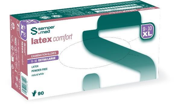 Gants Sempercare Edition Latex XL non poudrés 90 pièces