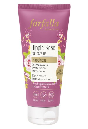 FARFALLA crème pour les mains Hippie rose testeur Tb 50ml FARFALLA crème pour les mains Hippie rose testeur Tb 50ml