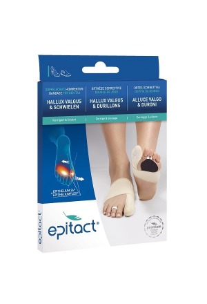 Epitact flexible double protection bandage correcteur hallux valgus TAG S 20-21.5cm gauche