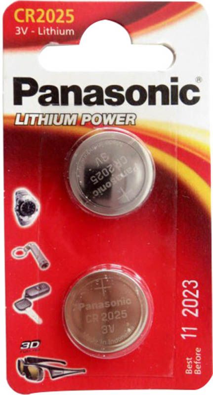 Panasonic Piles bouton CR2025 2 pièces
