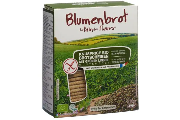 BLUMENBROT Tranches croustillantes aux lentilles vertes 150g