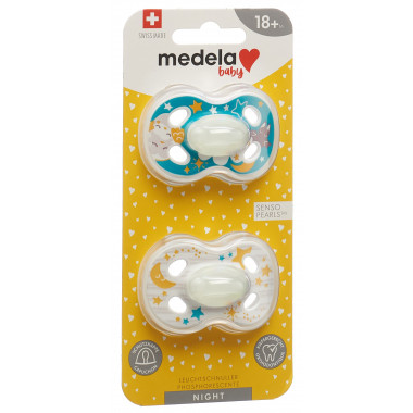 Medela Baby Sucette Night&Night 18+ Animals 2 pièces Medela Baby Sucette Night&Night 18+ Animals 2 pièces