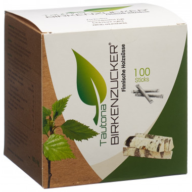 Stick de sucre de bouleau/xylitol Tautona 100 pièces