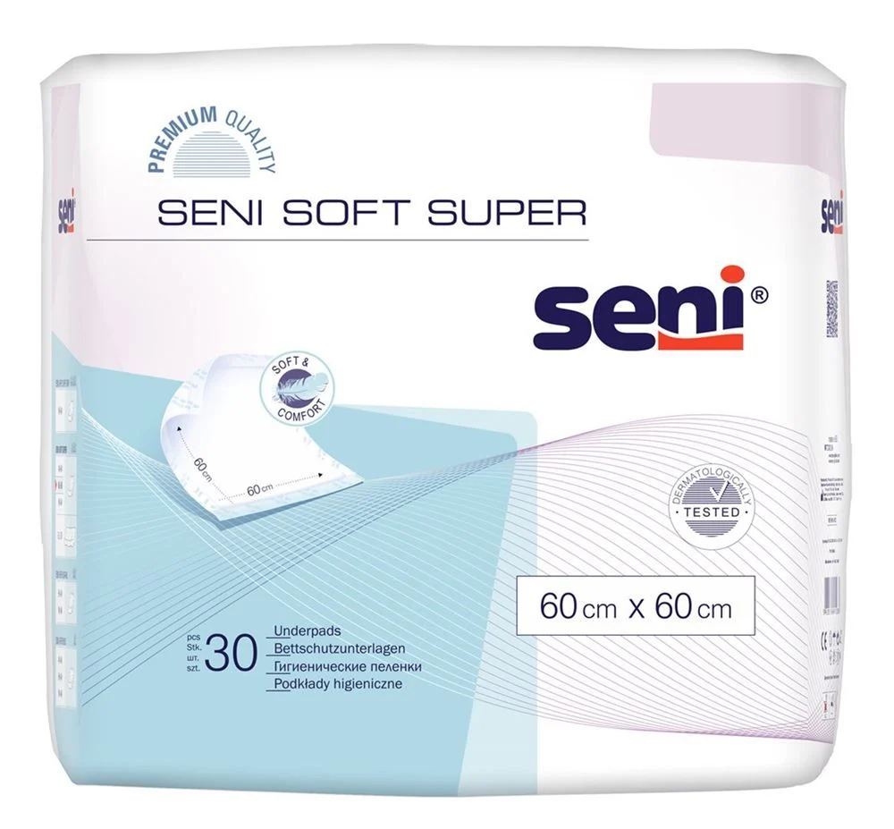 Seni Soft Super protection de lit 60x60cm 30 pièces