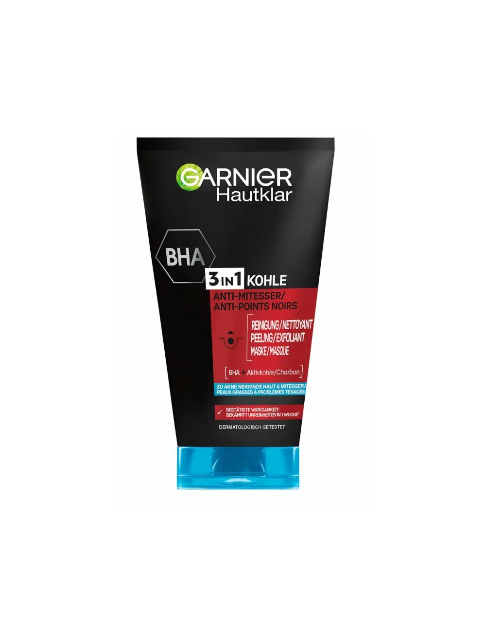 Garnier PureActive 3 in 1 Charcoal Cleanser 150 ml