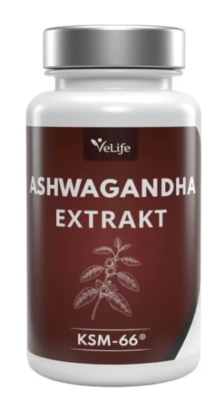 VELIFE Extrait d'ashwagandha KSM-66 Tabl Ds 120 pièces