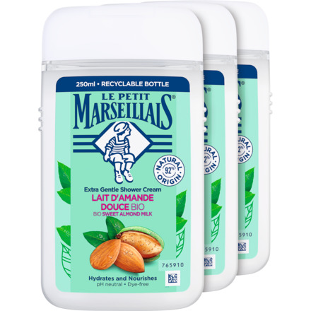 LE PETIT MARSEILLAIS Cr de douche à l'amande douce 250ml