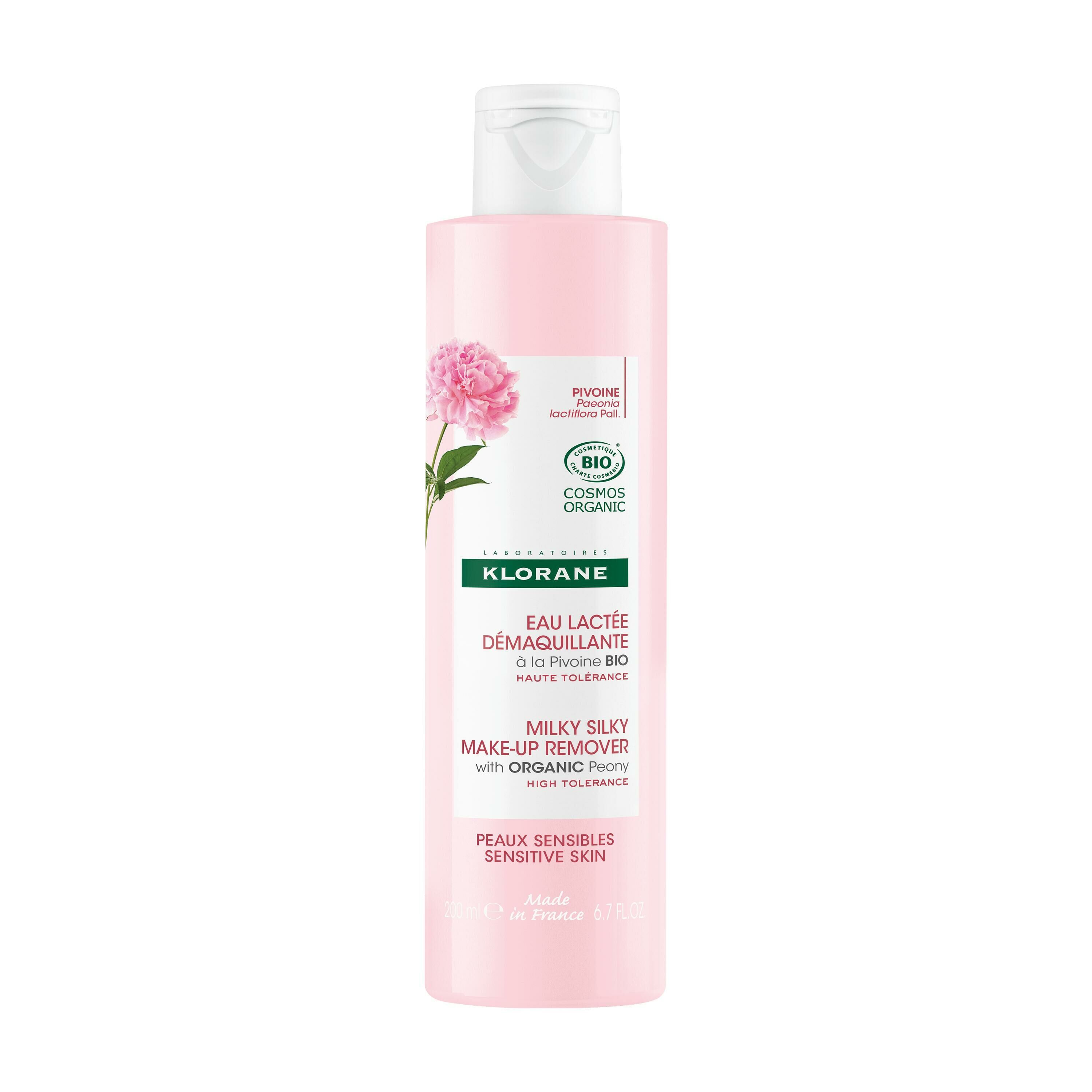 Klorane Pivoine Bio Démaquillant laiteux-soyeux 200ml