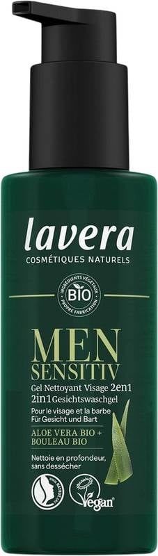 LAVERA Men Sensitiv 2in1 Lave-visage Disp 150 ml