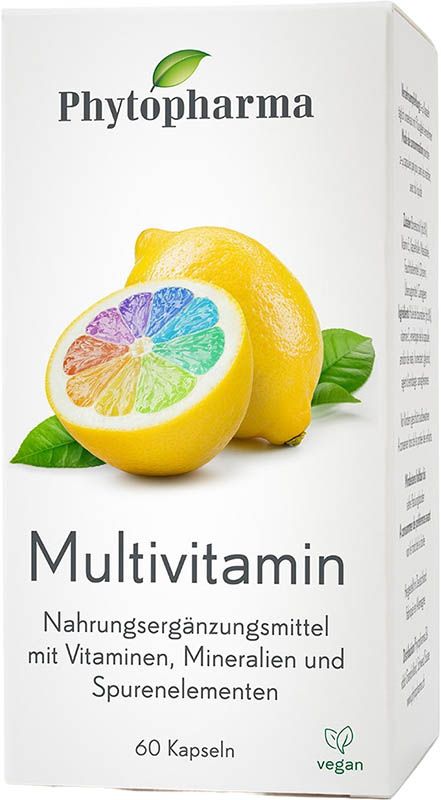 Gélules multivitaminées Phytopharma 60 pièces Gélules multivitaminées Phytopharma 60 pièces