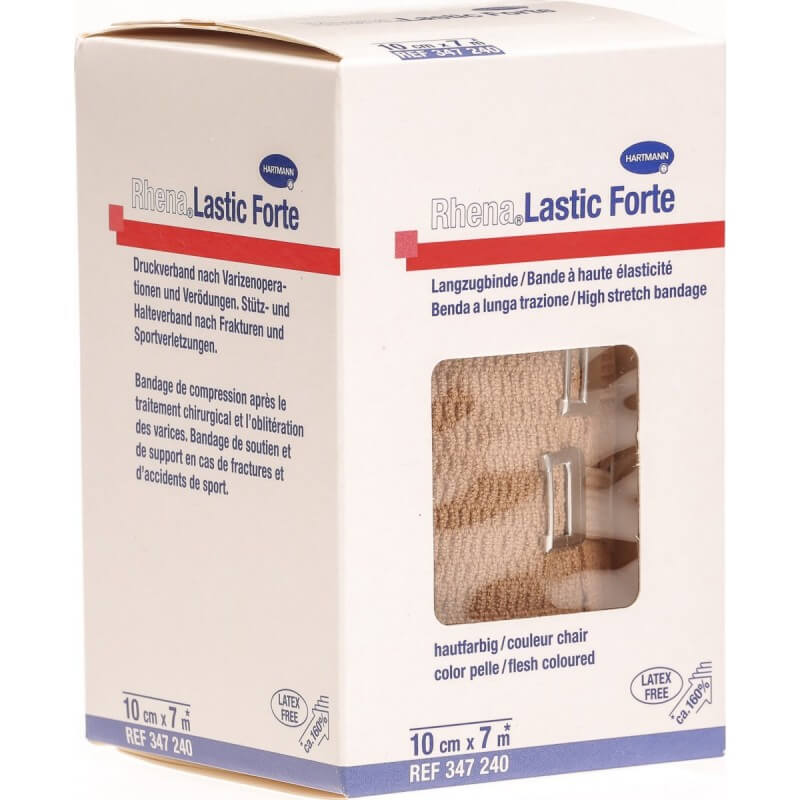 Rhena Lastic Forte 10cmx7m couleur chair