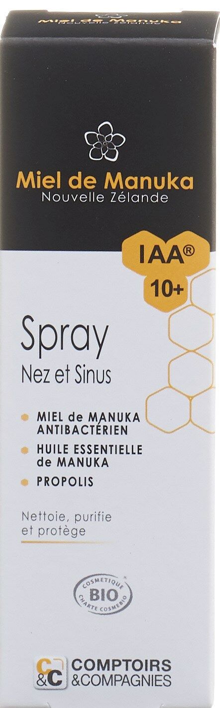 Comptoirs&Compagnies Spray Nasal au Miel de Manuka et à la Propolis 15 ml Comptoirs&Compagnies Spray Nasal au Miel de Manuka et à la Propolis 15 ml
