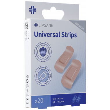 Livsane Premium Universal Strips 20 pièces Livsane Premium Universal Strips 20 pièces