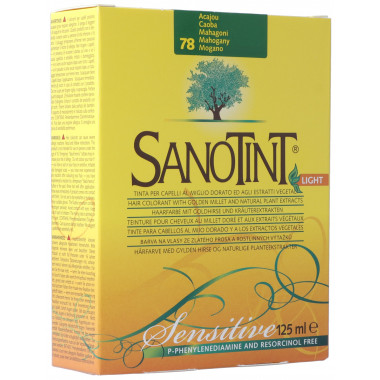 Sanotint Sensitive Light couleur de cheveux 78 acajou