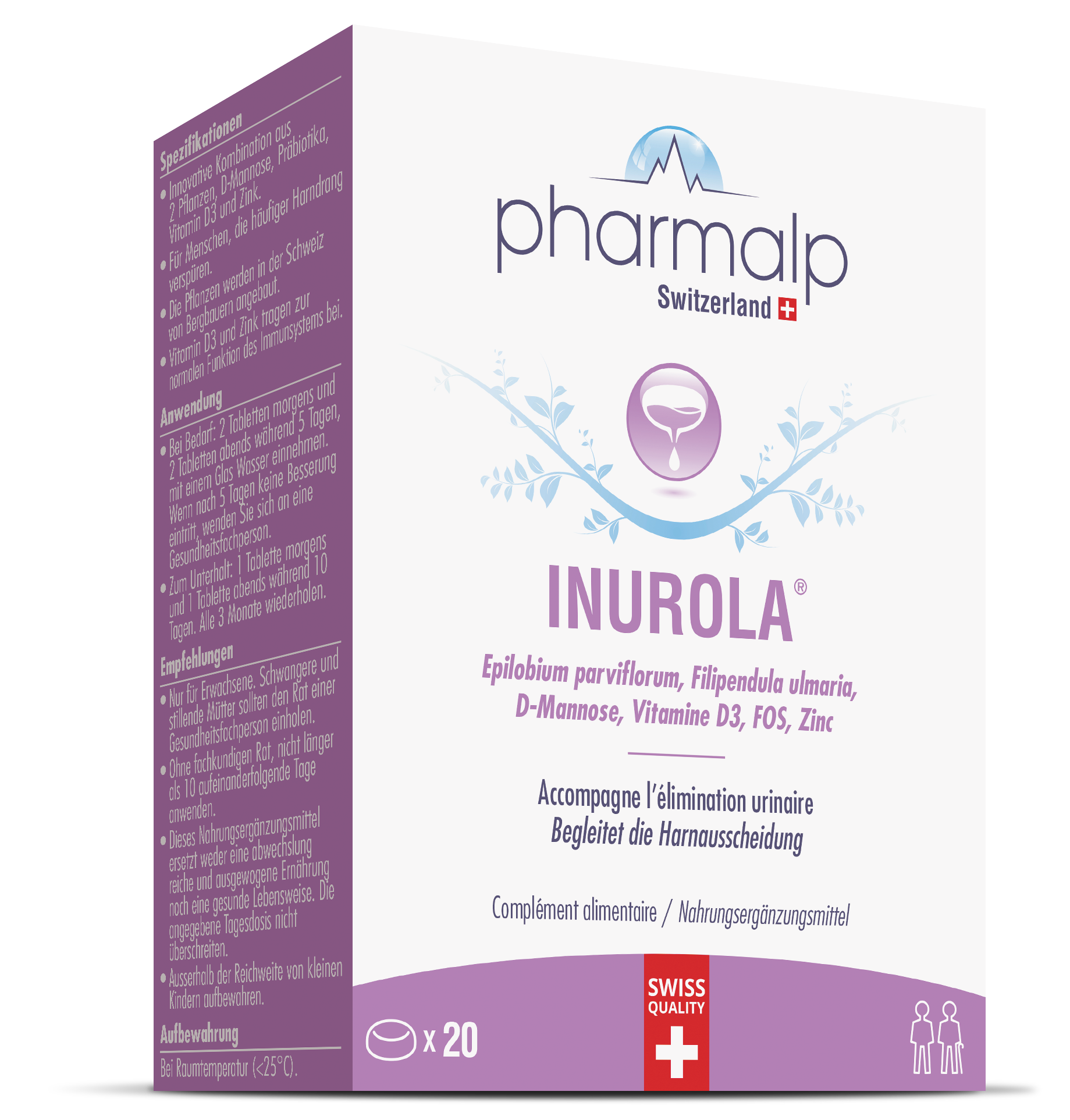Pharmalp INUROLA comprimés Blist 20 pièces Pharmalp INUROLA comprimés Blist 20 pièces