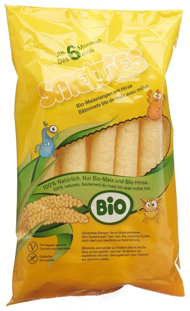 Smelties Bâtonnets de maïs bio avec millet Btl 30g