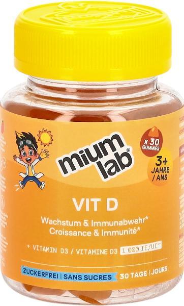 MiumLab Kids Gommes Vit D 30 pièces