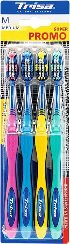 Brosse à dents Trisa Flexible Head Quattro medium